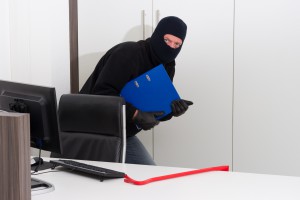 Thief stealing company info