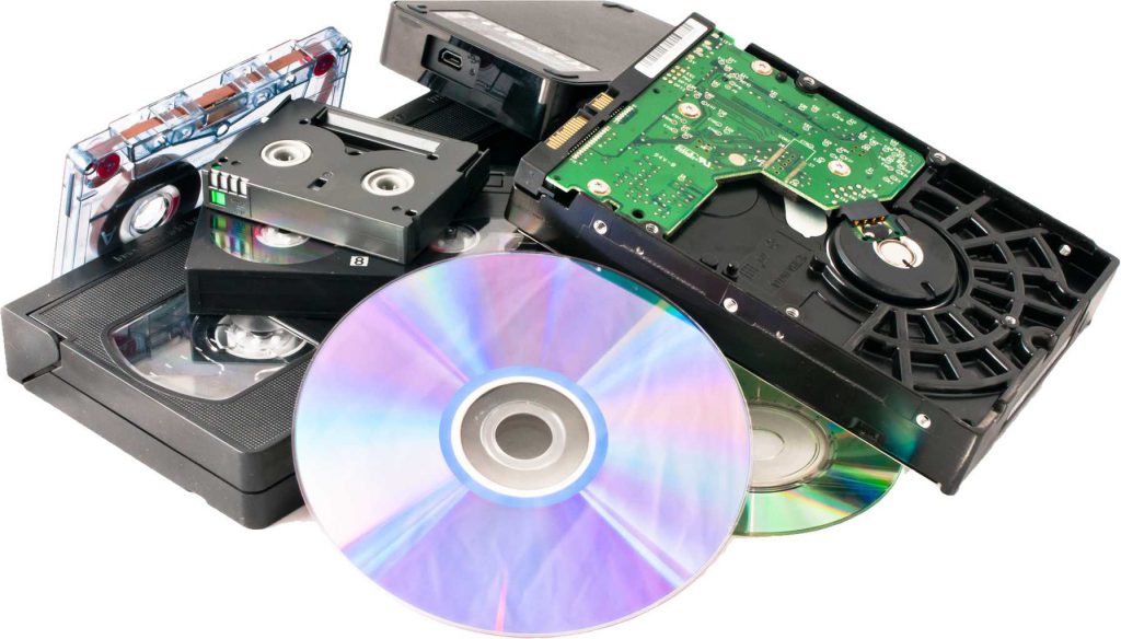 Hard Drives, Tapes and Other Media For Shredding